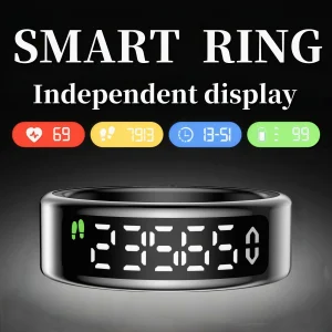Multi-Sport Smart Ring with Display